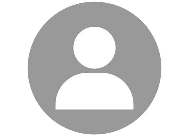 Generic gray user profile icon on a white background.